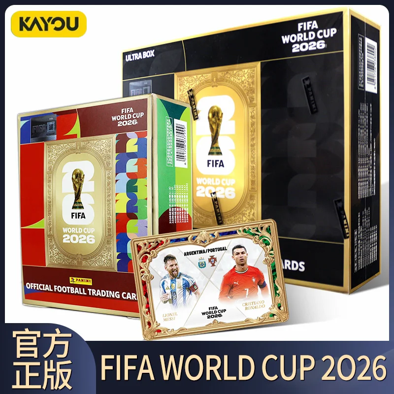 PANINI KAYOU 2026 FIFA World Cup Tarjetas Coleccionables de Fútbol Oficiales, Souvenir Deportivo, Regalo, Caja de Sobres