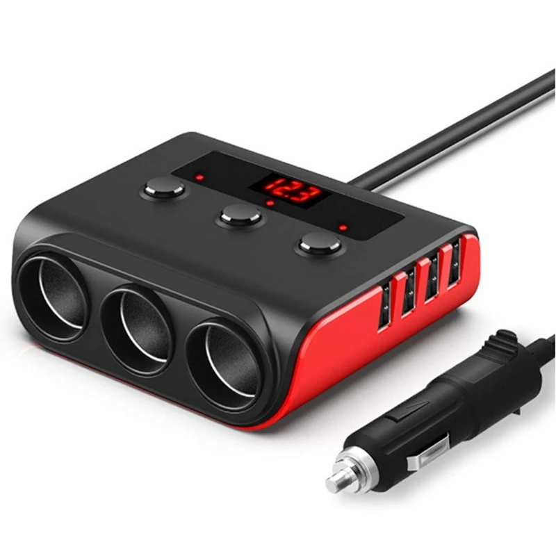 

1 PCS TR12 Car Bluetooth Lighter One For Three Car Charger Universal Auto Accessories Car Supplies A