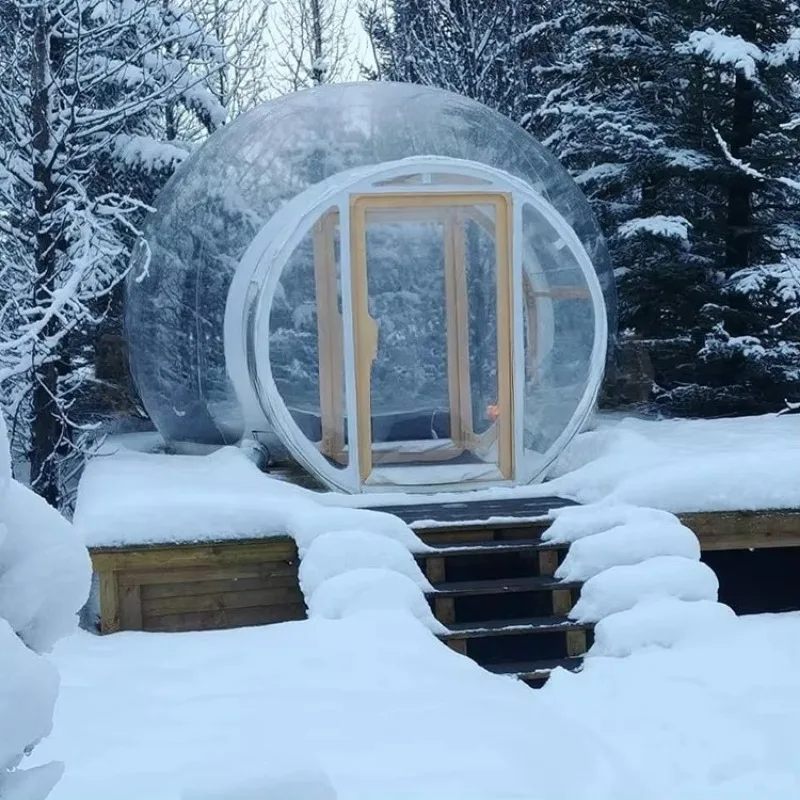 Giant Inflatable Bubble Tent PVC Portable Clear Dome House with Air Pump for Stargazing Party Wedding Resort Events