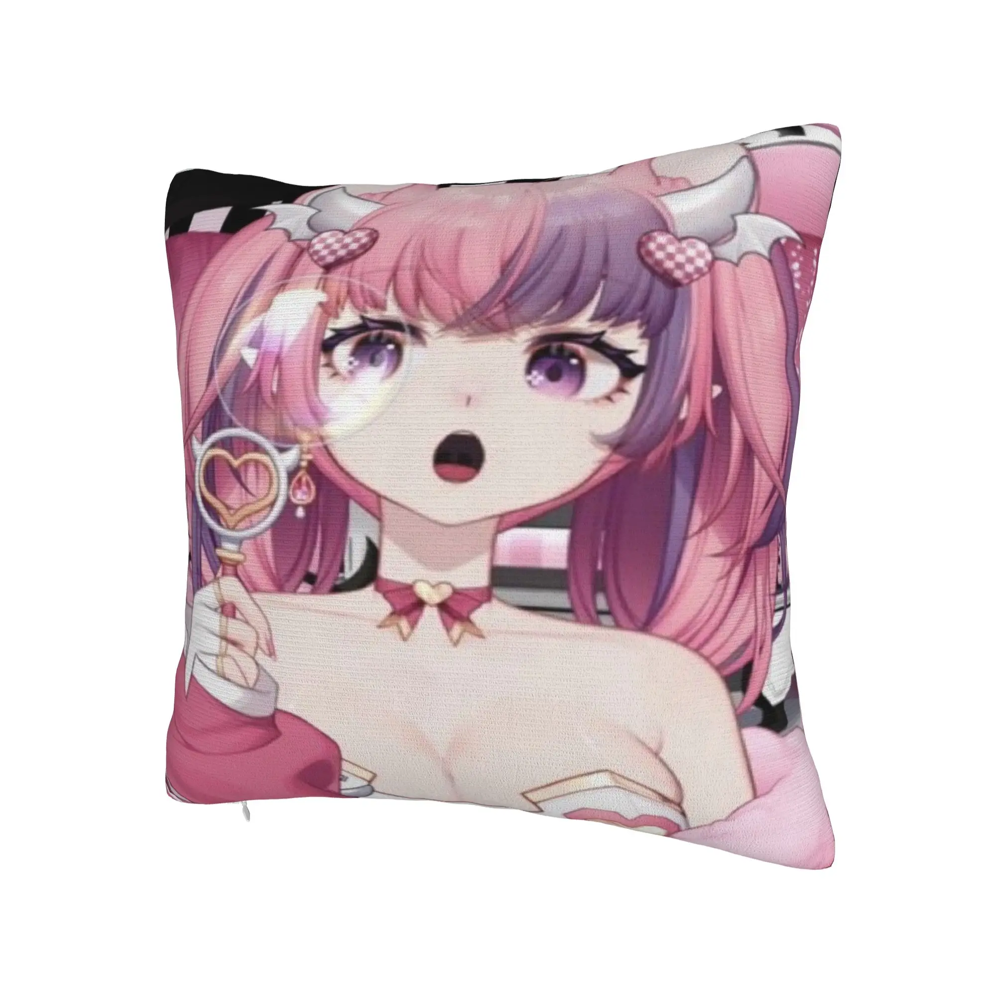 Ironmouse Vtuber Pillowcases  Morden Pillow Case For Living Room Sofa Soft Pillow Cover
