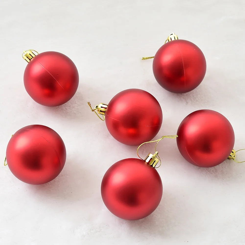 Christmas Tree Ornament Balls Glossy Matte Finish Decorative Spheres For Holiday Christmas Ball Ornament Hanging Pendant