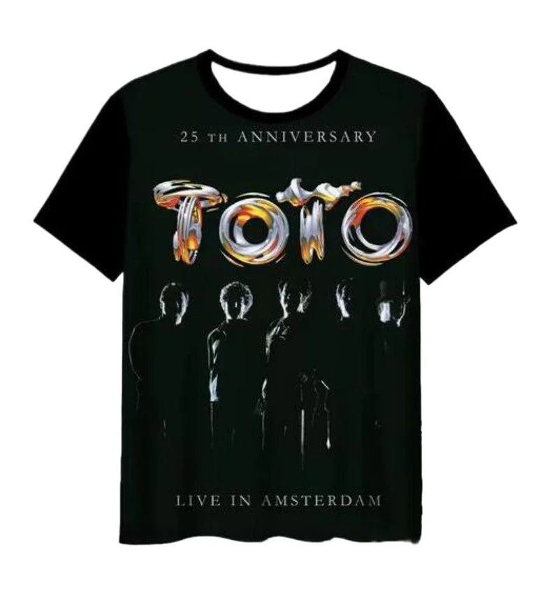 

New Fashion Men/Women TOTO Rock 3D Print Short Sleeve T-Shirt Fashion T Shirt Sport Hip Hop Summer Tops T080