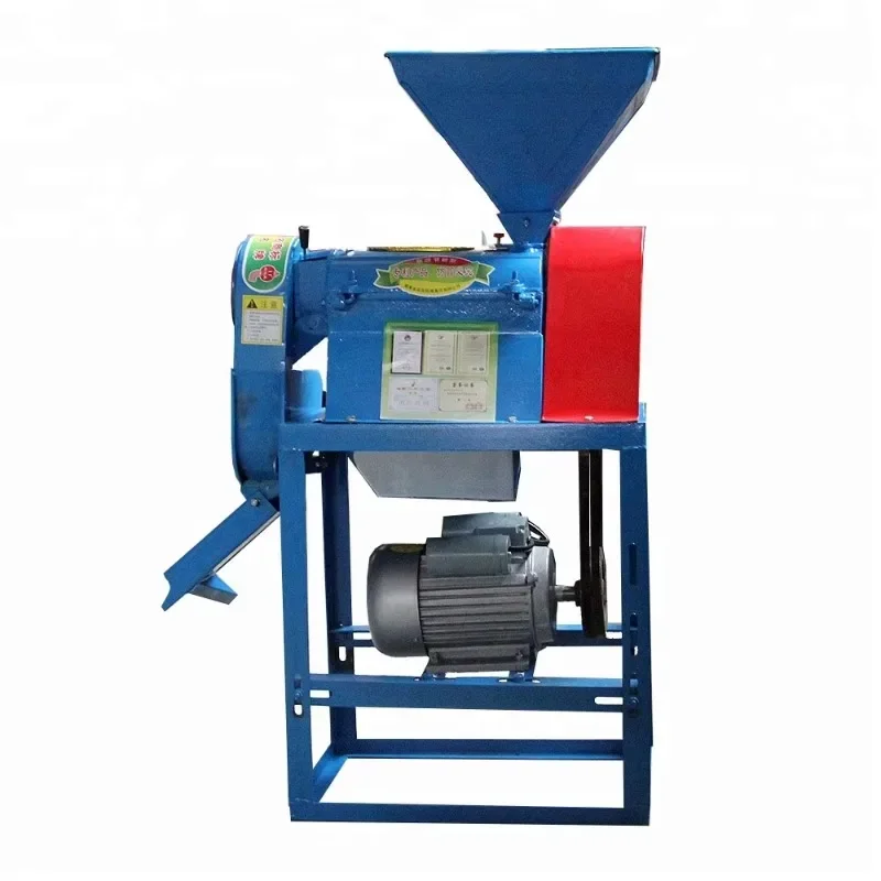 High-capacity commercial mini rice mill for household use