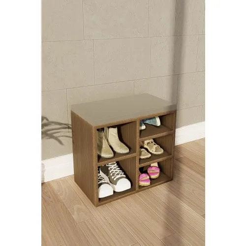 Ünüvar Concept Shoe Upper With Five shelf, eider-walnut