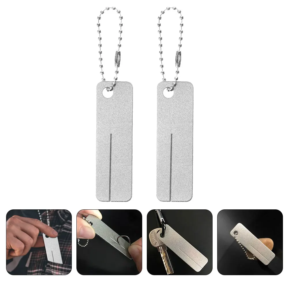 2pcs Fish Filing Machine Fishing Grinding Tool File Angling Accessories Mini Portable Outdoor Camping Hook Sharpener Hook File