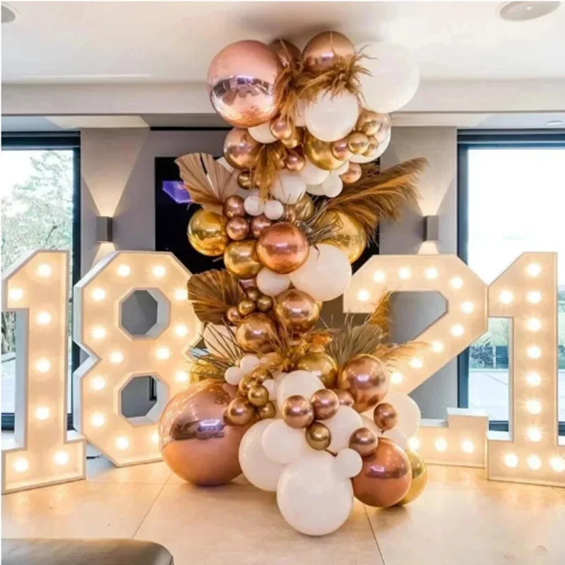 120cm LED Light Up Number 21 Marquee Sign Freestanding Party Prop For 21st Birthday Decor Celebration Photo Booth Or Event Setup