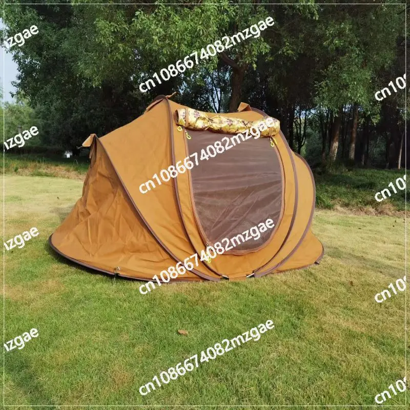 Portable Canvas Tent Pop-up Children's Tent Waterproof Family Camping Tent