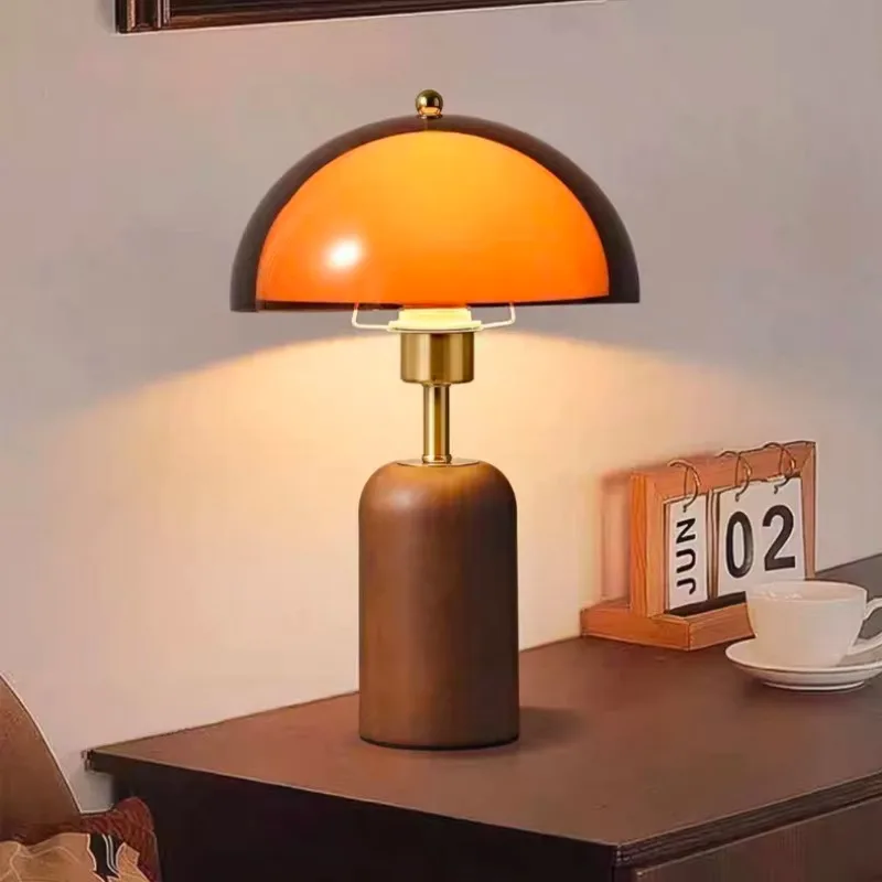 Japanese Metal Acrylic Wooden Luxury LED Decoration Table Lamp Desk Light For Living Room Bedroom Study Lighting Fixtures