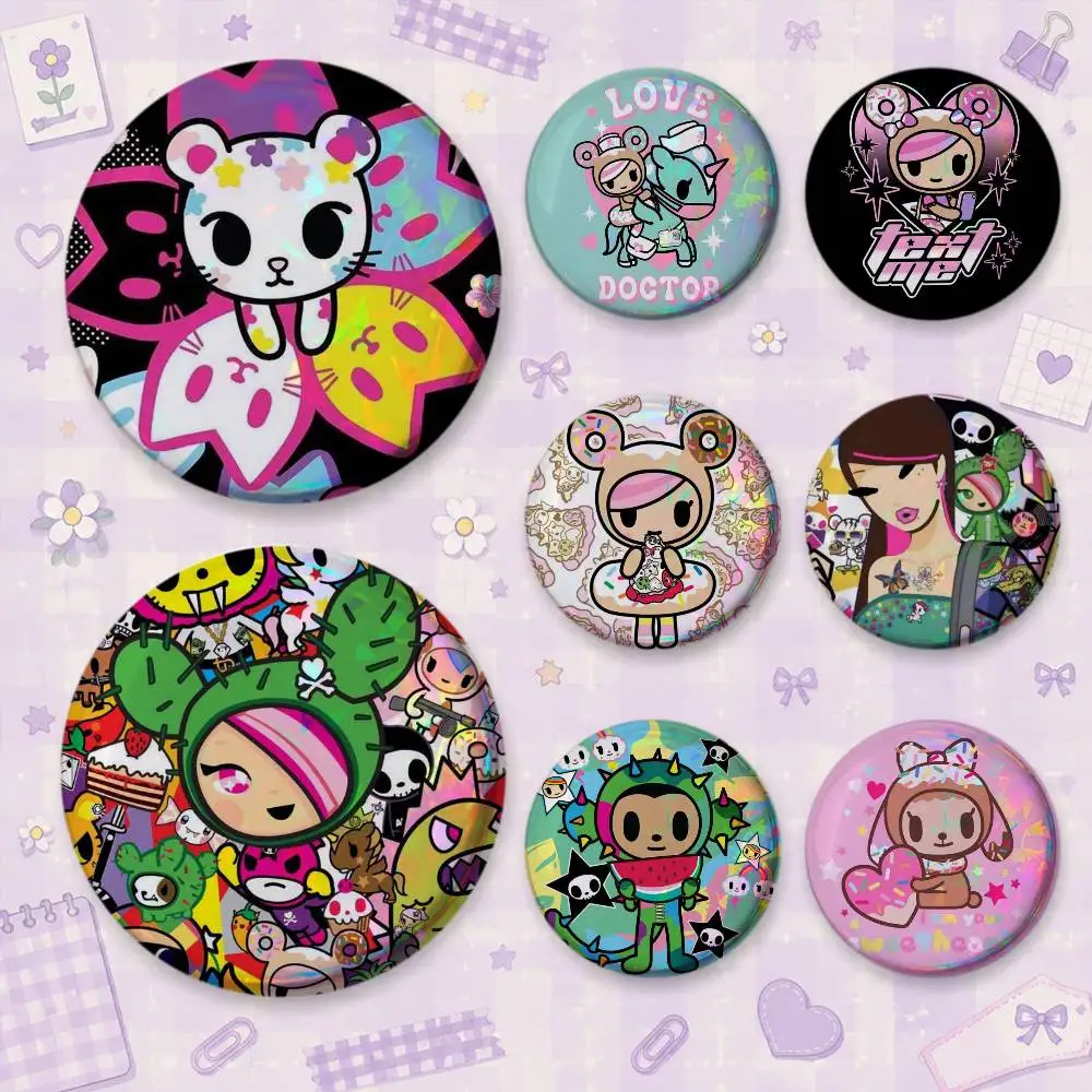 B-Beautiful T-Tokidoki-S Brooches Cartoon Badge Pins Backpack Hat Accessories Friend Gift