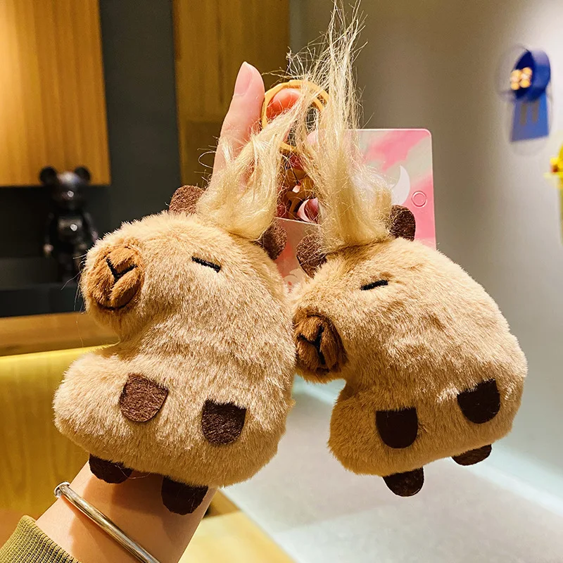 

Creative Netflix New Capybara Plush Doll Keychain Pendant Children's Birthday Gift Cartoon Cute Plush Backpack Pendant