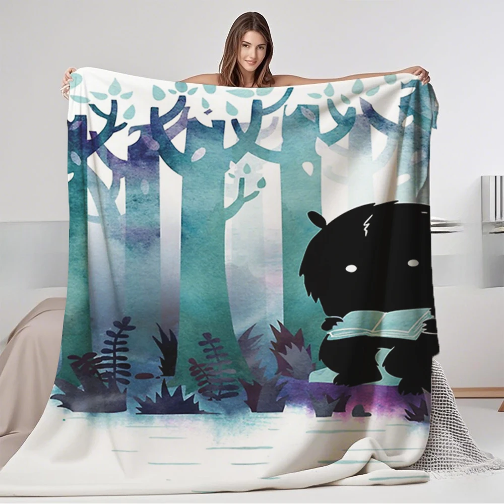 

Selected Flannel Cozy Blanket A Quiet Spot Nordic Bedspread Throw With Ultra-soft Touch Odor-resistant Blankets For Hotels
