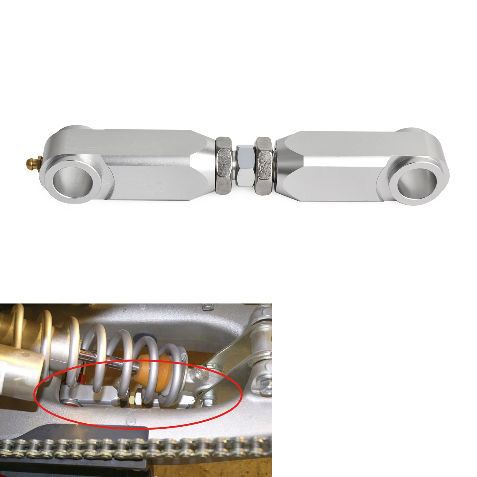 NICECNC Tieferlegungssatz vorne und hinten für Yamaha Raptor 700 ATV, passend für Yamaha Raptor 700R, Raptor 660, Raptor 660R 2001-2019 Zubehör – Detail 24