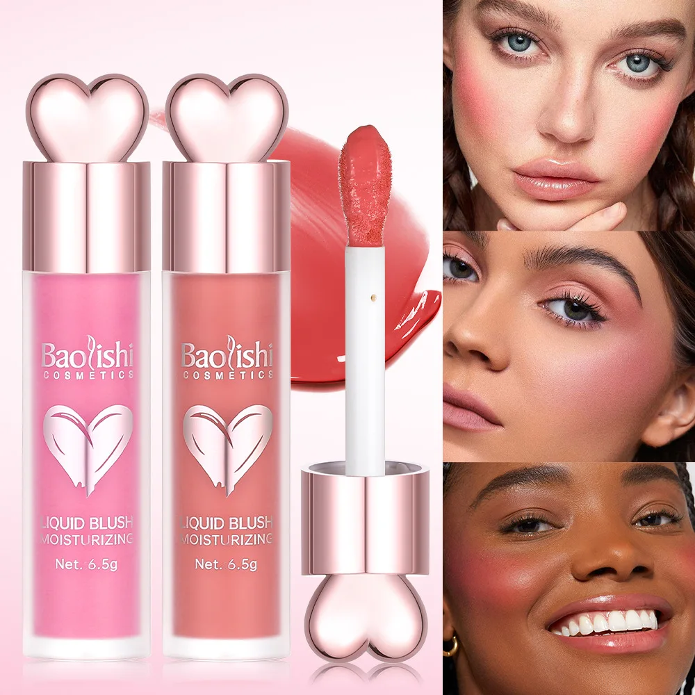 BAOLISHI Liquid Blush Micro-flash Natural Long-lasting Fine Flash to Enhance the Color, Modify the Outline Makeup