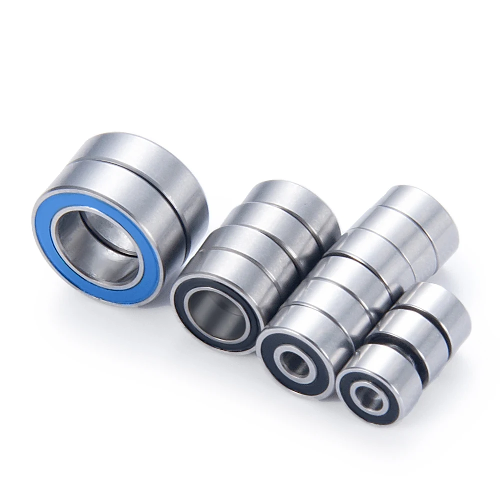 AXSPEED 15Pcs Wheel Hub Metal Sealed Replacement Bearing Kit for  Kyosho MINI-Z MA020 1/28 Sport RC Car Upgrade Parts
