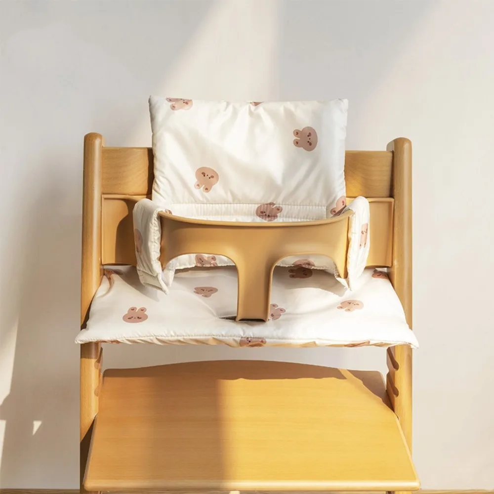 

Портативная подушка для детского обеденного стула, удобная мягкая подушка для сиденья для младенцев, нескользящая подушка для сиденья с милым животным узором