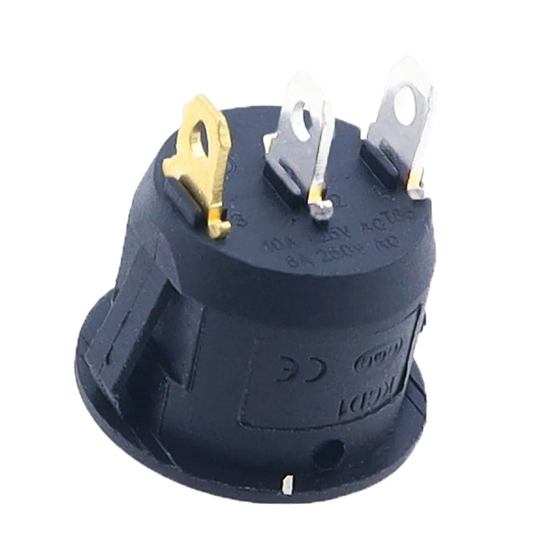 ON/OFF Round Rocker Switch Dot Light LED illuminated Car Dashboard Dash Van 12V 220V Full Circle Switch