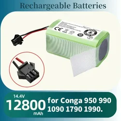 New 14.4V 12800mAh Li-ion Battery for Conga 990 1090 Tesvor X500 Ecovacs Deebot N79 N79S DN622 Eufy RoboVac 11 11S RoboVac 30