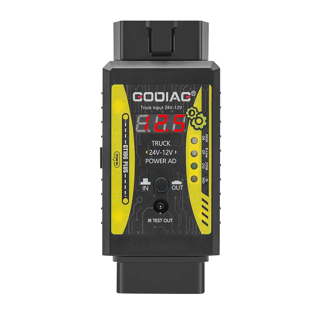 GODIAG GT106 PLUS 24V to 12V Heavy Duty Truck Adapter for X431 for ThinkCar for Truck Converter Heavy Duty Vehicles Diagnosis