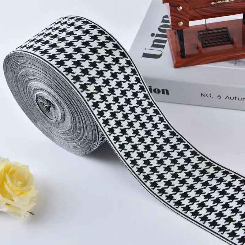 25Yards Embroidery Lace Woven Jacquard Ribbon Trims Pattern For Curtain Sofa Clothing Straps Accessory DIY Sewing Fabric