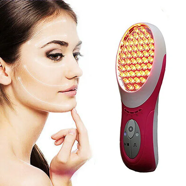 Handheld 7 colors led therapy PDT device led infrared light red blue light therapy for skin rejuvenation