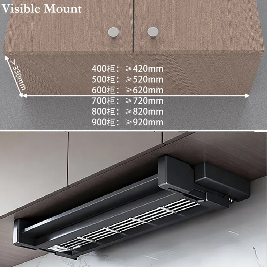 1Pc Under Wall Cabinet Retractable Folding Shelf Double Tiers Storage Organizer