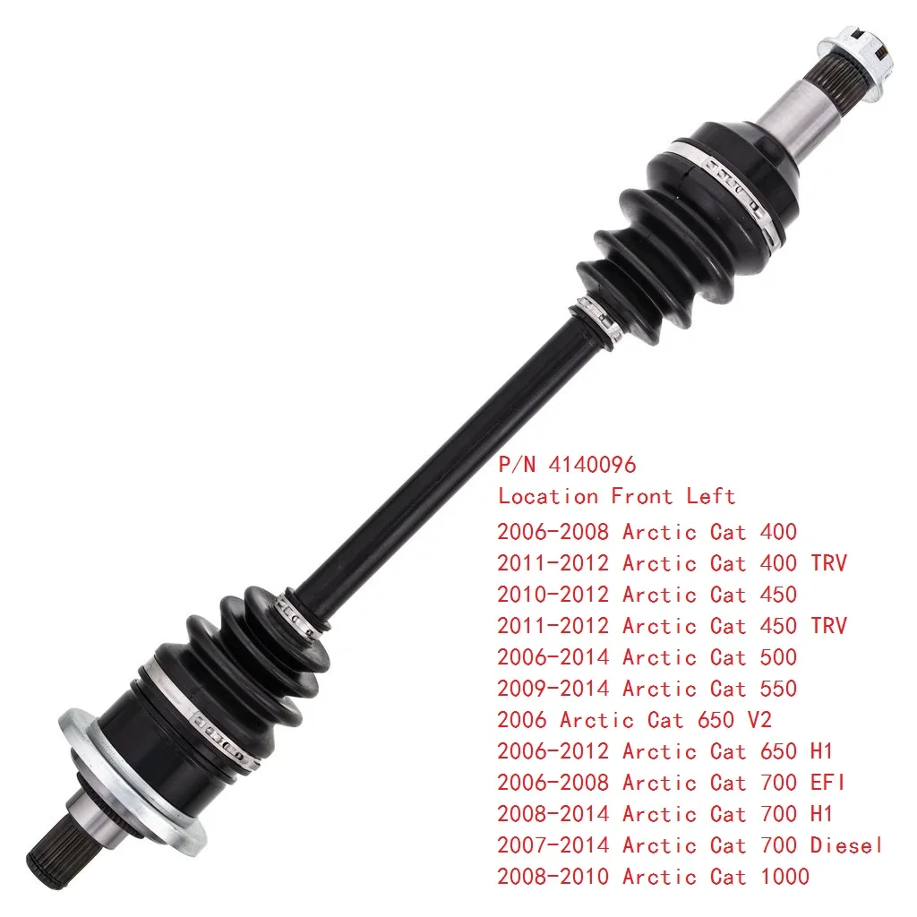 Front Left CV Axle Drive shaft For Arctic Cat 400 450 500 550 650 700 1000 2006-2014 OEM 0502-813 1502-345 1502-799 1502-873