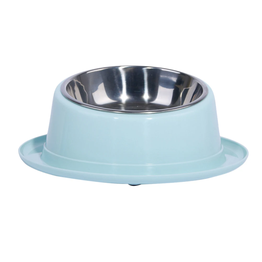 

Stainless Steel Pet Bowl Blue Anti-Slip Non-Tip High-Density Cat Dog Feeder Food Water Bowl Pet Accessories
