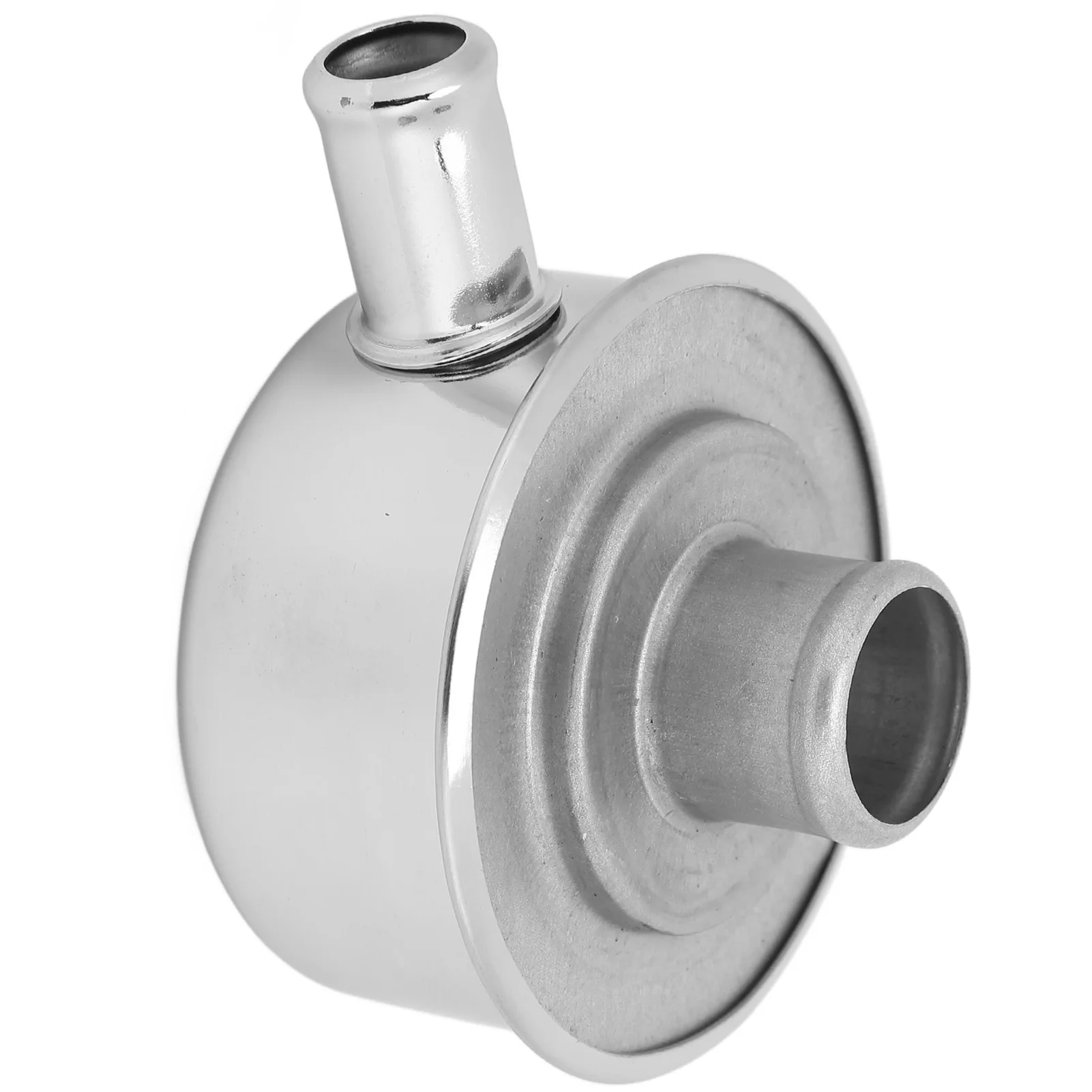 Round Valve Cover Breather Push In Style Highly Polished Breather Device with Vent Tube for Chevy for Ford for SBC BBC SBF 350