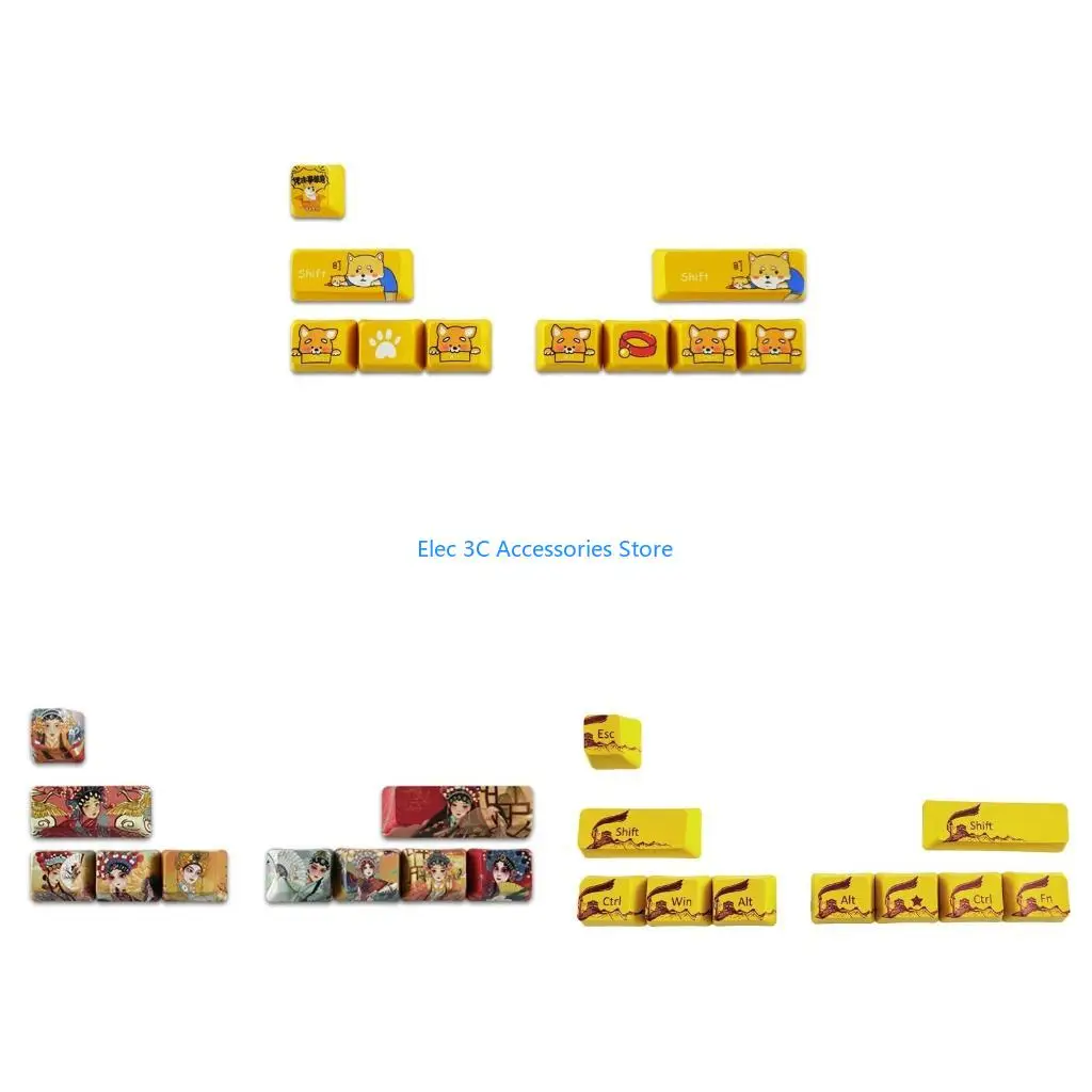 

Y51a 10 клавиш Персонализированные китайские стиль Keycap для Shift ESC большие клавиши Механические клавишные клавишные
