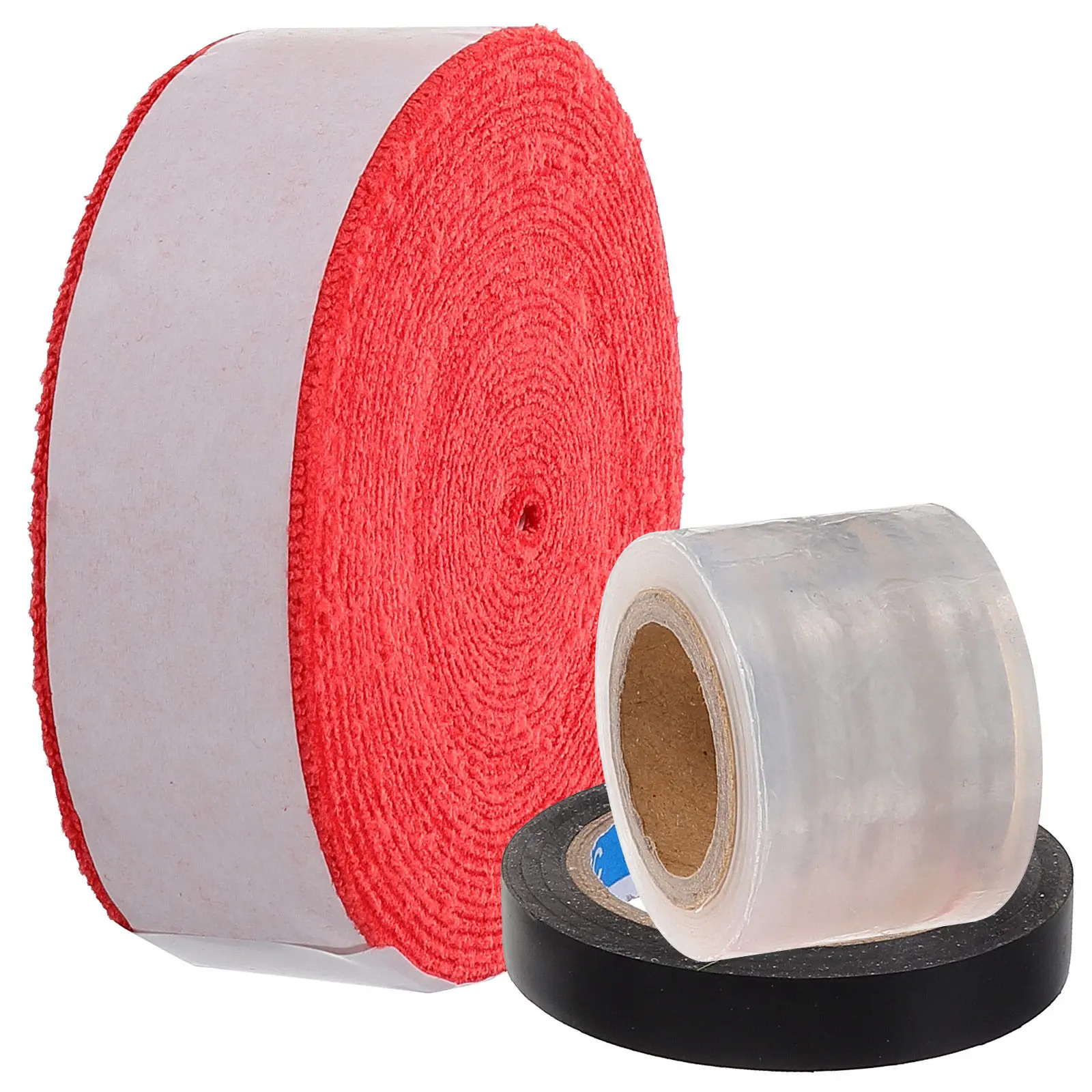 1 Roll Racket Grip Tape for Tennis Badminton Fishing Pole Cloth Material Overgrip Sweatband Anti Slipping Handle Wrapping Belt