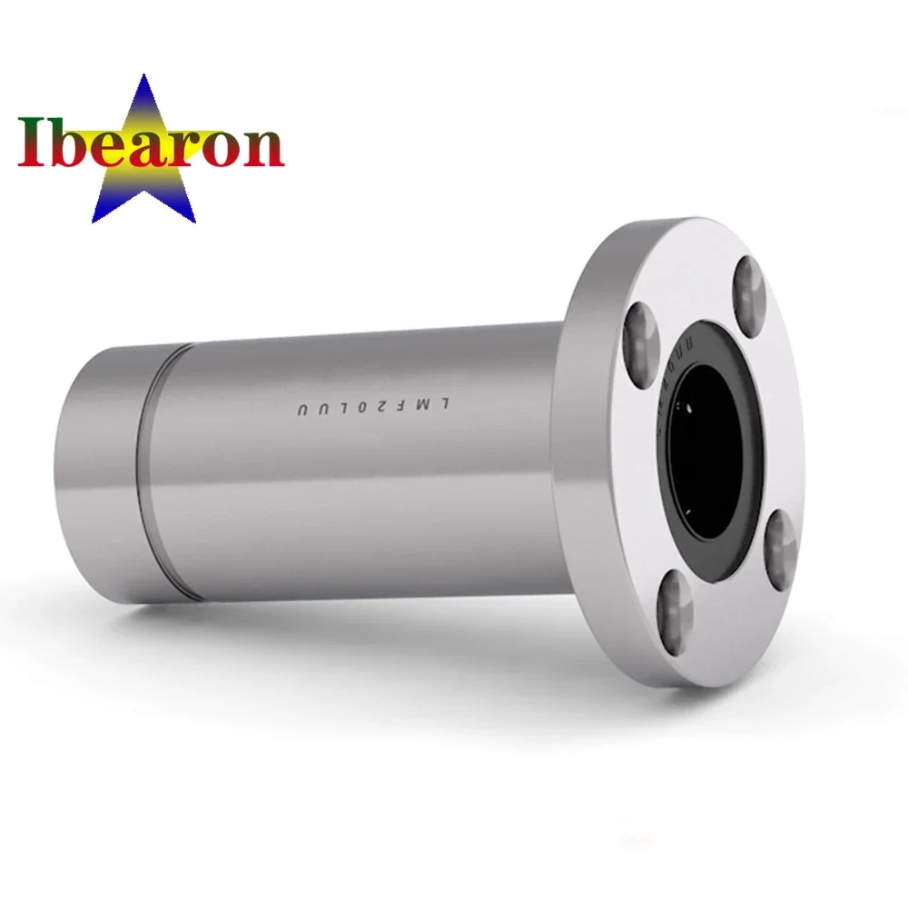 1PCS LMF60LUU Double-Wide Type Round Flanged Linear Motion Ball Bearing Seals On Both Side  Resin Retainer