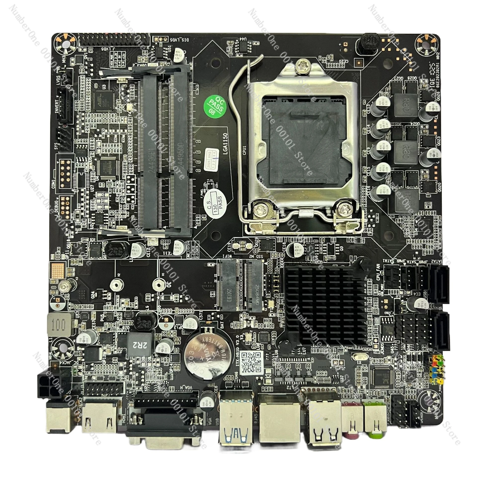 

New H81-D all-in-one machine industrial control main board 1150 pins DDR3 notebook memory 17 * 17 support 45 generation CPU