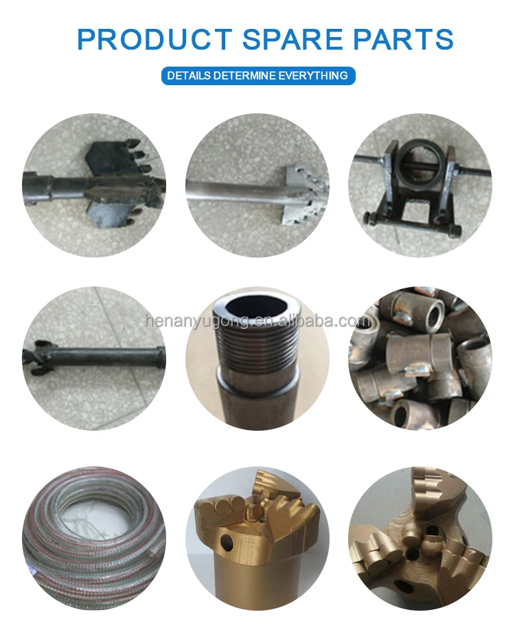 جهاز حفر آبار المياه الهيدروليكي بالديزل 22 حصان، آلة بئر صغيرة عالية الطاقة لبناء المنزل وري المزرعة #3