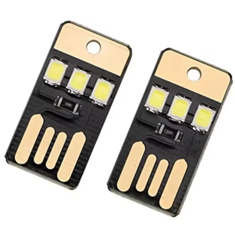 20pack Ultra-thin mini USB LED lamp, computer lamp, power bank, portable high-intensity USB lamp, touch switch, night light