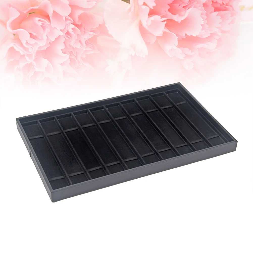 

10pcs Watch Display Tray Storage Case for Watches Bracelets Jewelry Collector Flannelette Table ganizer Black