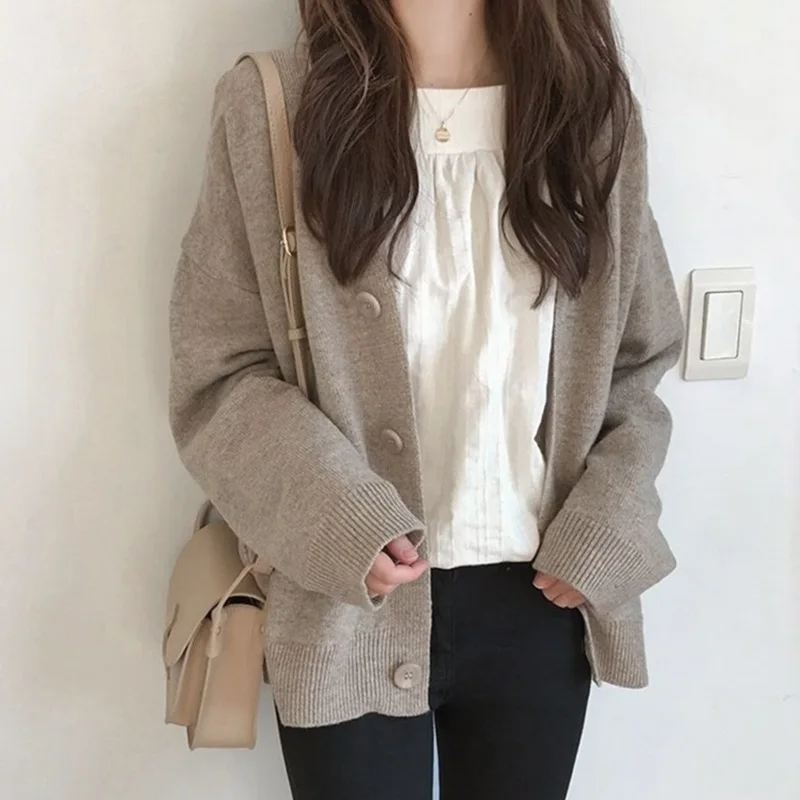 

Lazy Wind Soft Shirt 2024 Autumn Korean New Cardigans Loose Shirts Long sleeve Women Casual coats Elegant Solid Color Blouse