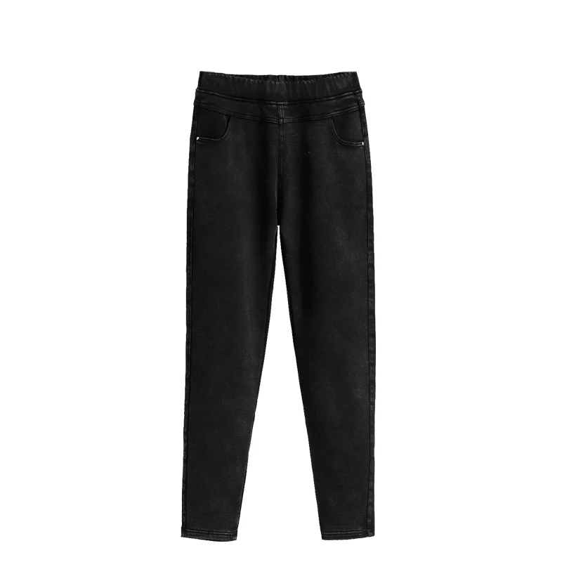 المرأة الشتاء Thiened Fce اصطف مرونة الخصر عالية الخصر السراويل الطويلة بناطيل كاجوال ملابس خارجية دافئة مريحة هارلان P...