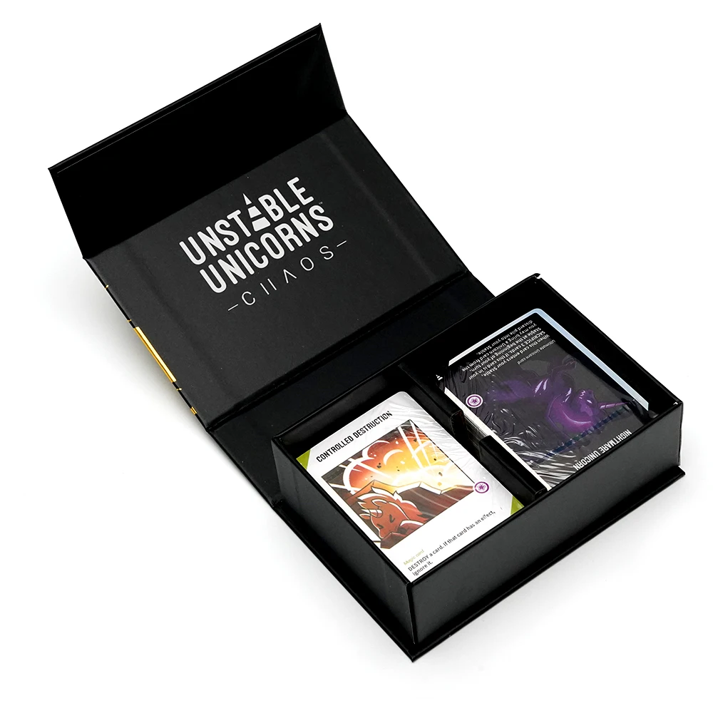 لوحة Unicorns غير المستقرة، توسيع حفلة العائلة الإنجليزية، النسخة الأساسية من التحكم في ألعاب اللوحة الكلاسيكية ولعبة قاعدة الفوضى #4