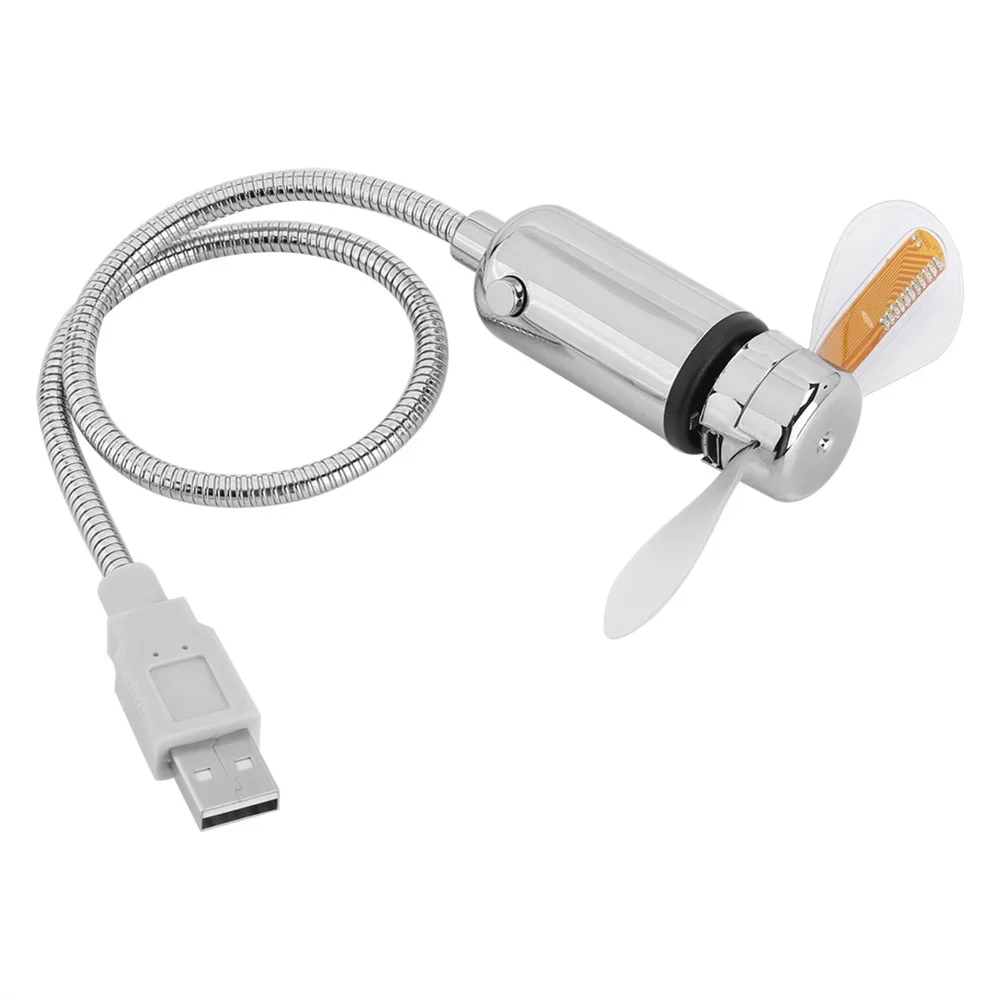 Mini Flexible Display USB LED Fan Programmable Message RGB Lighting Flexible LED Display Portable Design Mini Display Fan Laptop