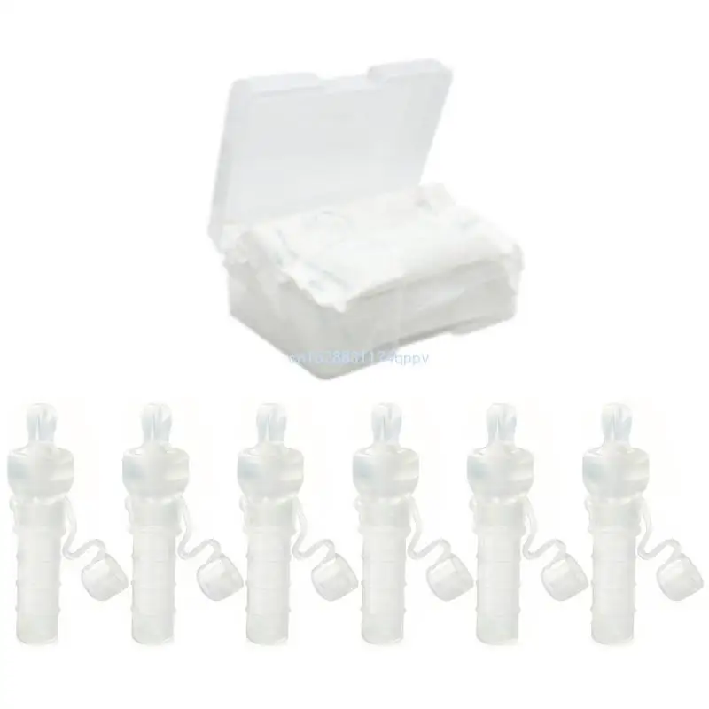 

6Pcs Colostrum Collection Tube Milk Storage Case Container 5ML Capacity New Mom's Essential for Easy Breast Milk Dropship