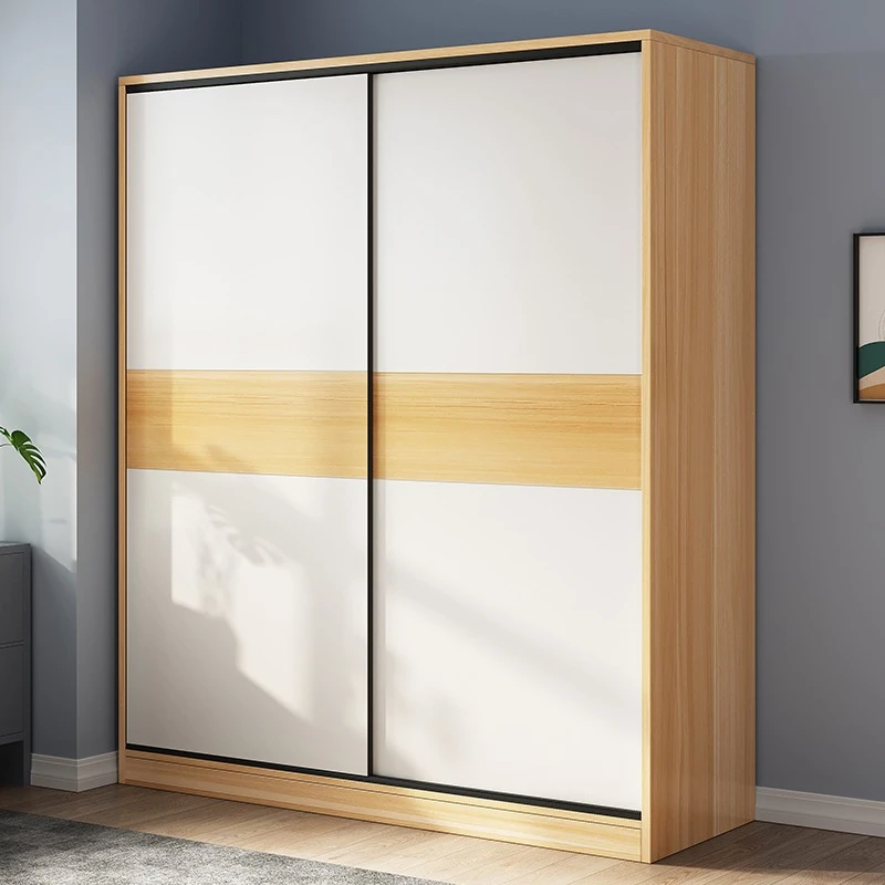 

Sliding door wardrobe household bedroom simple assembly rental housing type