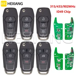 HE 315 N5F-A08TAA /433 DS7T-15K601-B /902MHz N5F-A08TDA Flip Car Remote Key For Ford Escort Fusion Transit Explorer 2013-2021