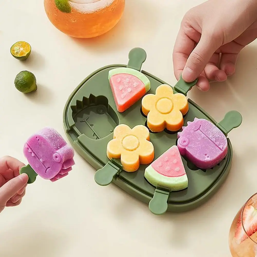 Homemade Mold Silicone Molds 8-cavity Ice Maker Bpa-free Mini Ice Pop Tray Easy-release Kids Summer Diy Kitchen Tool Set