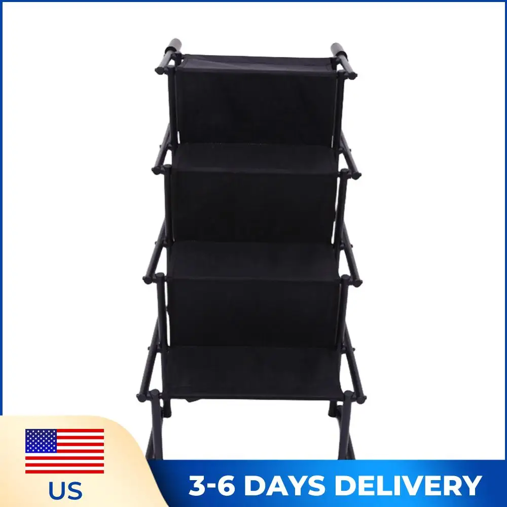 

Складная лестница-рампа для домашних животных на 4 ступеньки с нескользящей поверхностью, легкая портативная лестница для собак и кошек