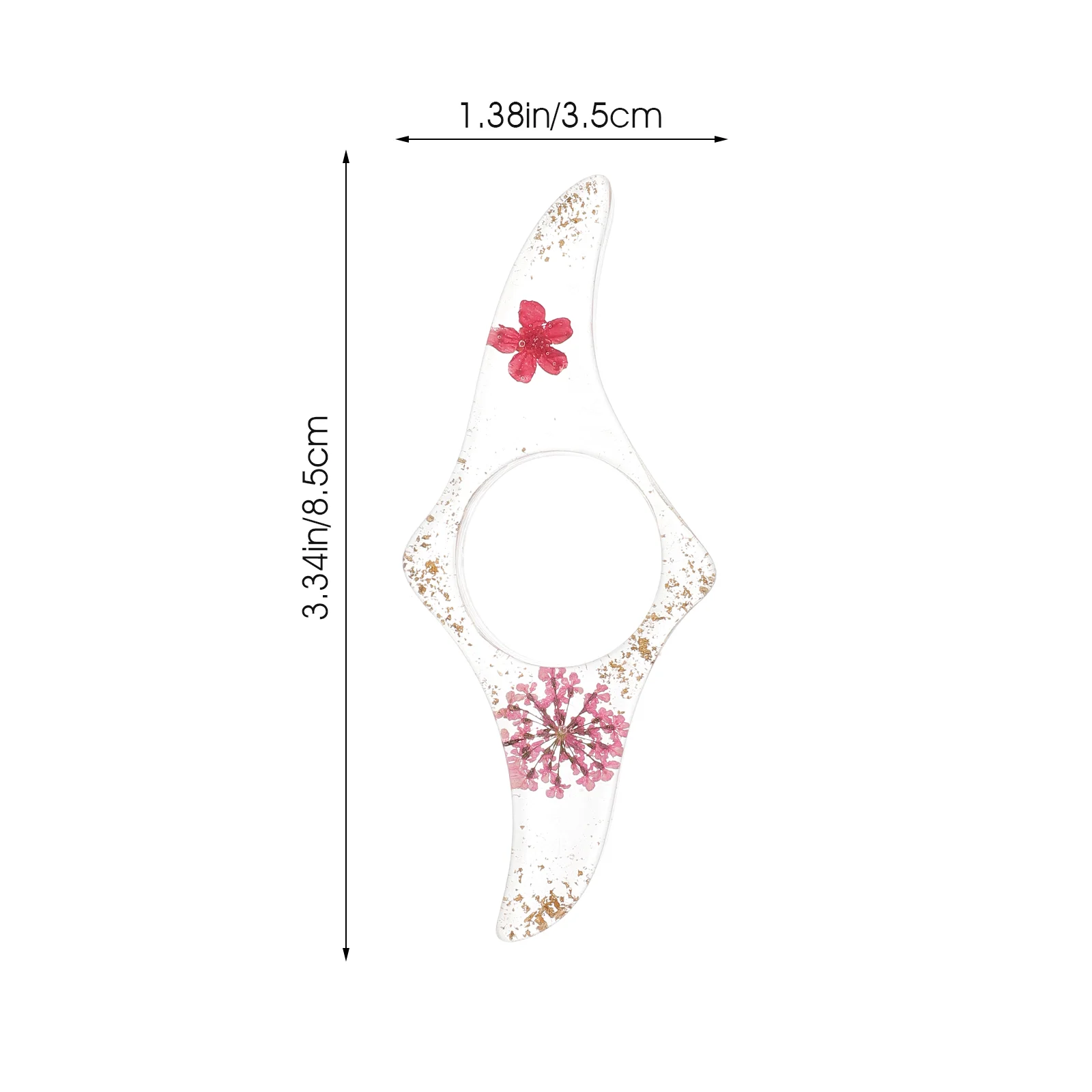 Flower Ring Bookmark Open Reading Page Spreader Thumb Opener Transparent Books Holder Weight Lovers Gifts Epoxy Student