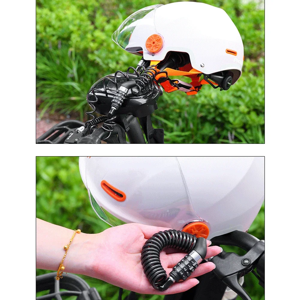 

Brand New Bicycle Password Lock Lock Anti-theft Mini Password Lock Helmet Lock Zinc Alloy For Locking Helmet Wheels