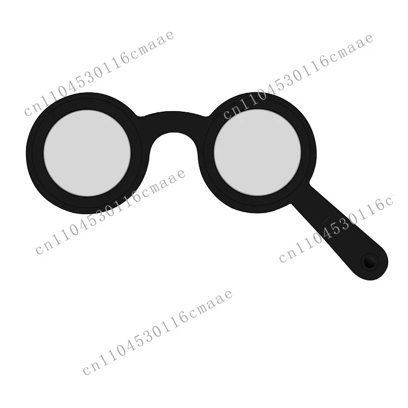 Handheld Polarized Glasses Line Circular 3D Projection Optometry Visual Function Inspection Training Optical Glass