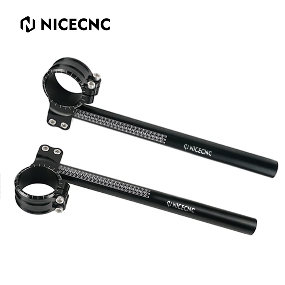 7 Degree Clip-Ons 50mm Forks Handlebar For Kawasaki Ninaja ZX-6R ZX-10R Suzuki GSXR600 GSXR750 GSXR1000 Yamaha YZF-R1 YZF-R6