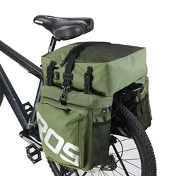 Bike Carrier Rack Bag Multifunctional Road Bicycle Luggage Pannier Rear Pack Seat Trunk Bag With Waterproof Rain Cover