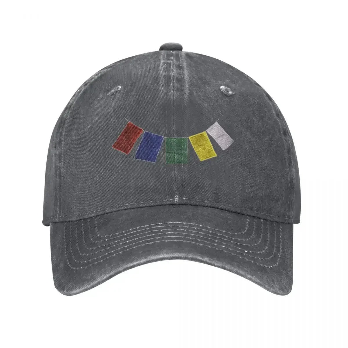 2026 Prayer Flag / Buddhist Scriptures  Colorful flag decorationCap Baseball  Military  Man western Hat Golf Women Men's